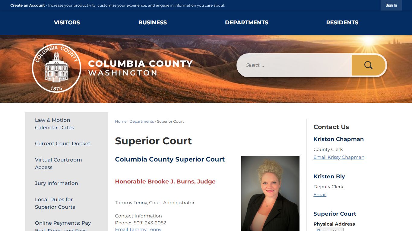 Superior Court | Columbia County, WA - Official Website